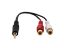 Show details for .5 FT Audio "Y" Splitter Cable - 3.5mm Male to Dual RCA Females Picture of .5 FT Audio "Y" Splitter Cable - 3.5mm Male to Dual RCA Females