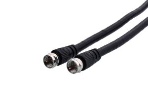 Picture of RG6 CaTV Coaxial Patch Cable - 100 FT, F Type, Black