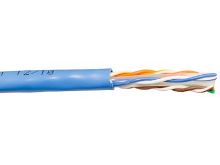 Picture of Solid CAT6e Network Cable Reel in a Box - Blue, 600 MHz, Riser (CMR) PVC - 1000 FT
