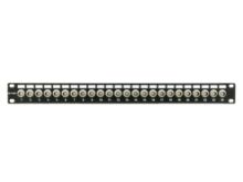 Picture of 24 Port Fully Loaded 75 Ohm Isolated BNC Coaxial Patch Panel - 1U