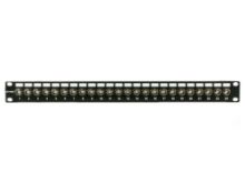 Picture of 24 Port Fully Loaded 75 Ohm BNC Coaxial Patch Panel - 1U