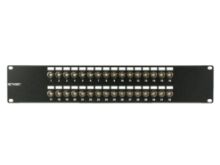 Picture of 32 Port Fully Loaded 75 Ohm BNC Coaxial Patch Panel - 2U