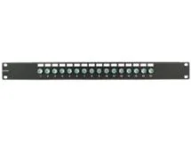 Picture of F-Type Coaxial Patch Panel - 16 Port, 1U, 3Ghz, Fully Loaded