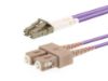 Picture of 1m Multimode Duplex OM4 Fiber Optic Patch Cable (50/125) - LC to SC