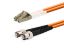 Picture of 1m Multimode Duplex Fiber Optic Patch Cable (62.5/125) - LC to ST