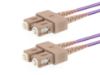 Picture of 1m Multimode Duplex OM4 Fiber Optic Patch Cable (50/125) - SC to SC