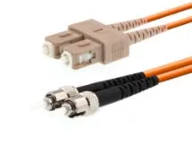 Show details for 1m Multimode Duplex Fiber Optic Patch Cable (50/125) - SC to ST Picture of 1m Multimode Duplex Fiber Optic Patch Cable (50/125) - SC to ST