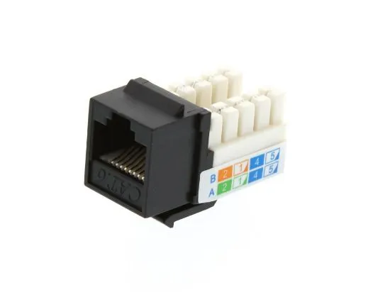 Picture of CAT6 SpeedTerm™ Keystone Jack 90 Degree 110 UTP - Black