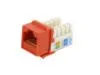 Picture of CAT6 SpeedTerm™ Keystone Jack 90 Degree 110 UTP - Orange