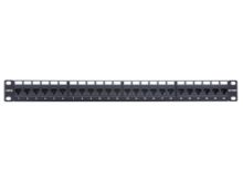Picture of 24 Port CAT6 Rack Mount Patch Panel - 1U, TAA Compliant, RoHS Compliant