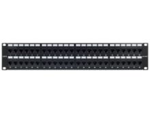 Picture of 48 Port CAT6 Rack Mount Patch Panel - 2U, TAA Compliant, RoHS Compliant