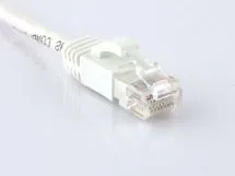 Picture of CAT6 Patch Cable - 7 FT, White, Booted