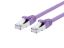 Picture of CAT8 Patch Cable - 7 FT, Purple, Booted