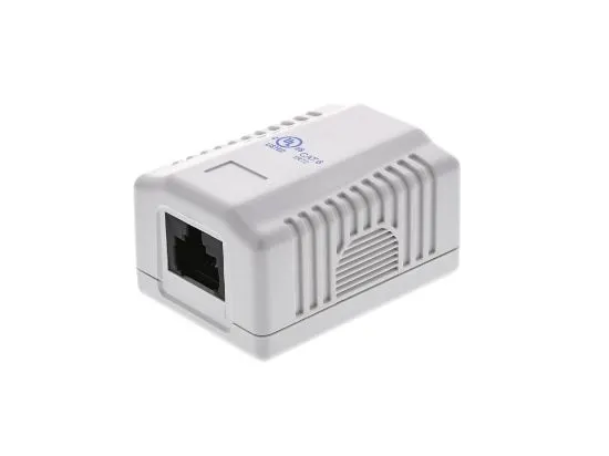 Picture of Surface Mount Box with CAT6 110 Punch Down Terminals - RJ45 - 8 Conductor
