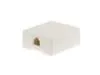 Picture of 6 Conductor RJ12 White Surface Mount Box with Screw Terminals