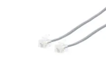 Picture of RJ11 4 Conductor Cross Wired Modular Telephone Cable - 7 FT