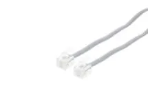 Picture of RJ11 4 Conductor Straight Wired Modular Telephone Cable - 25 FT
