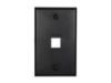 Picture of 1 Port Keystone Faceplate - Single Gang - Black