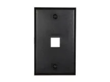 Picture of 1 Port Keystone Faceplate - Single Gang - Black