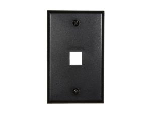 Picture of 1 Port Keystone Faceplate - Single Gang - Black