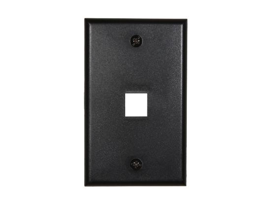 Picture of 1 Port Keystone Faceplate - Single Gang - Black