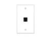Picture of 1 Port Keystone Faceplate - Single Gang - White