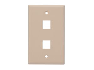 Picture of 2 Port Keystone Faceplate - Single Gang - Beige