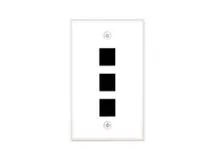 Picture of 3 Port Keystone Faceplate - Single Gang - White