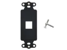 Picture of 1 Port Decorex Face Plate Insert - Black