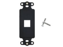 Picture of 1 Port Decorex Face Plate Insert - Black