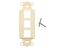 Picture of 3 Port Decorex Face Plate Insert - Ivory