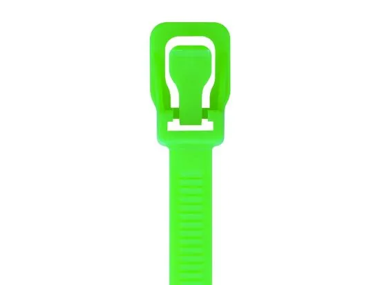 Picture of RETYZ ProTie 32 Inch Fluorescent Green Releasable Tie - 10 Pack