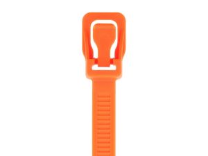 Picture of RETYZ ProTie 36 Inch Fluorescent Orange Releasable Tie - 50 Pack