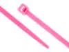 Picture of 4 Inch Fluorescent Pink Mini Nylon Cable Ties - 500 Pack, 18 Lbs Tensile Strength