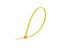 Picture of 8 Inch Yellow Mini Cable Ties - 100 Pack, Nylon, UL Compliant