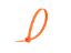Picture of 8 Inch Fluorescent Orange Cable Tie - 100 Pack, Nylon, 50 Lbs Tensile Strength, UL Compliant