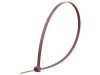 Picture of 14 Inch Brown Nylon Cable Ties - 100 Pack, 50 Lbs Tensile Strength, UL Compliant