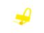 Picture of 4 Inch Yellow Mini ID Cable Tie with Inside Flag - 100 Pack