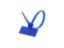 Picture of 4 Inch Blue Mini ID Cable Tie with Outside Flag - 100 Pack
