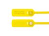 Picture of 19 Inch Yellow Pull Tight Plastic Seal w/ Steel Lock - 100 Pack