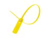 Picture of 19 Inch Yellow Pull Tight Plastic Seal w/ Steel Lock - 100 Pack