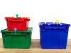Picture of 11.5 Inch Green Pull Tight Plastic Seal, 100 Pack, Blank, 39 Lbs Tensile Strength