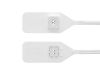 Picture of 13 Inch White Tear Away Plastic Seal with Steel Lock - 100 Pack