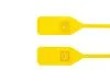 Picture of 13 Inch Yellow Tear Away Plastic Seal with Steel Lock - 100 Pack