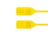 Picture of 13 Inch Yellow Tear Away Plastic Seal w/ Steel Lock - 100 Pack