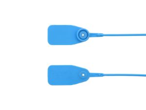 Picture of 12.5 Inch Blue Pull Tight Plastic Seals with Steel Lock - 100 Pack