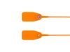 Picture of 12.5 Inch Orange Pull Tight Plastic Seal with Steel Lock - 100 Pack