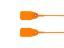 Picture of 12.5 Inch Orange Pull Tight Plastic Seal with Steel Lock - 100 Pack