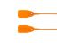 Picture of 12.5 Inch Orange Pull Tight Plastic Seal w/ Steel Lock - 100 Pack