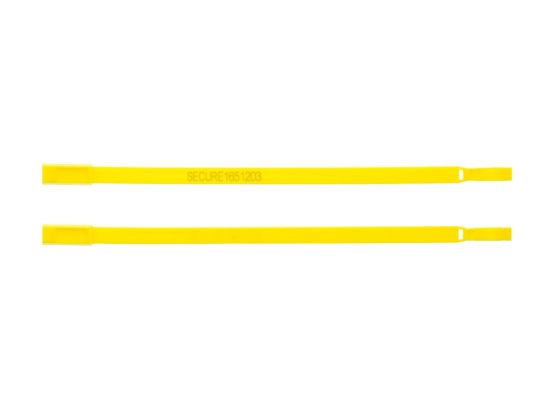 Picture of 8 Inch Yellow Plastic Seals - 100 Pack